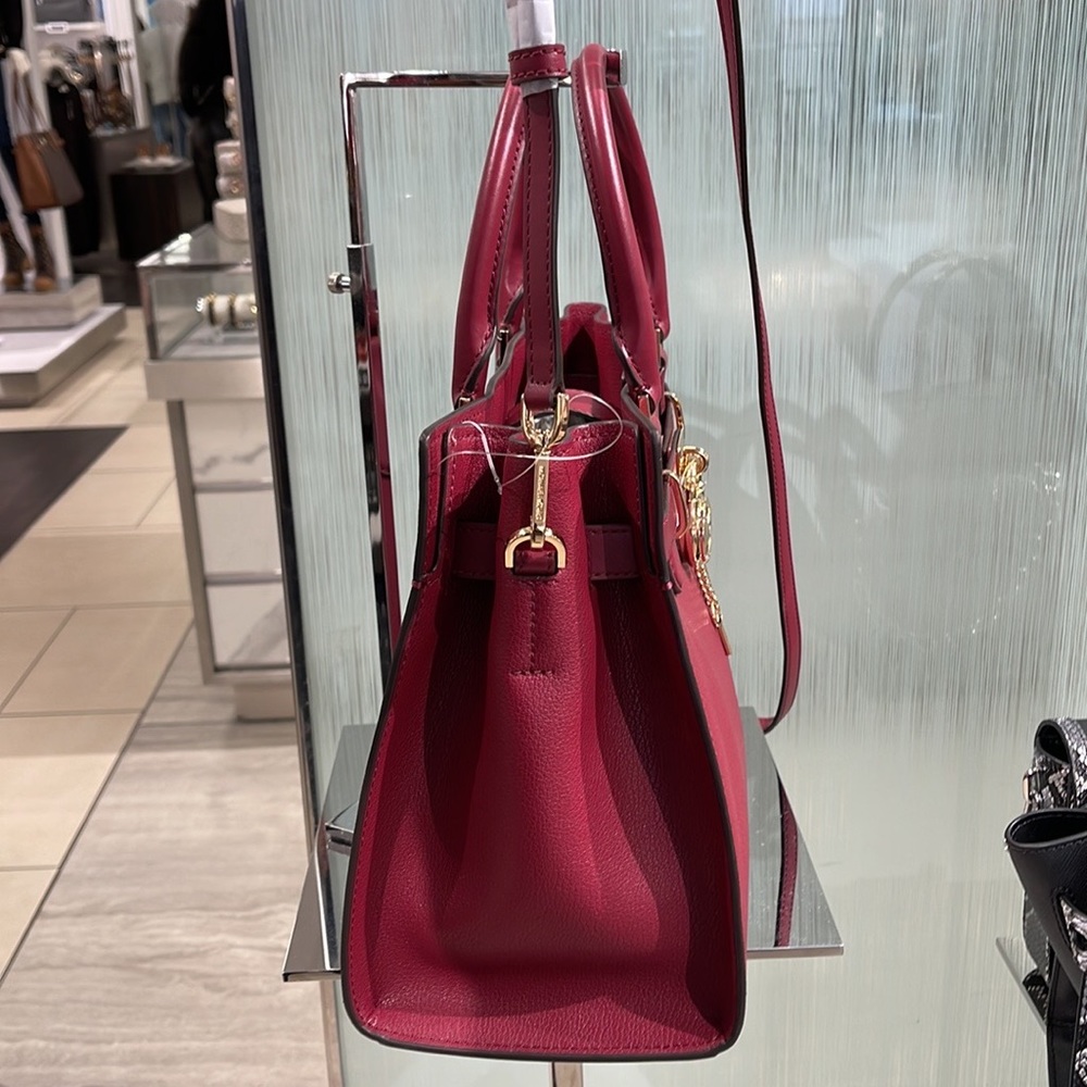 MICHAEL KORS HAMILTON MEDIUM SATCHEL MULBERRY COLOR - Picture 6 of 16